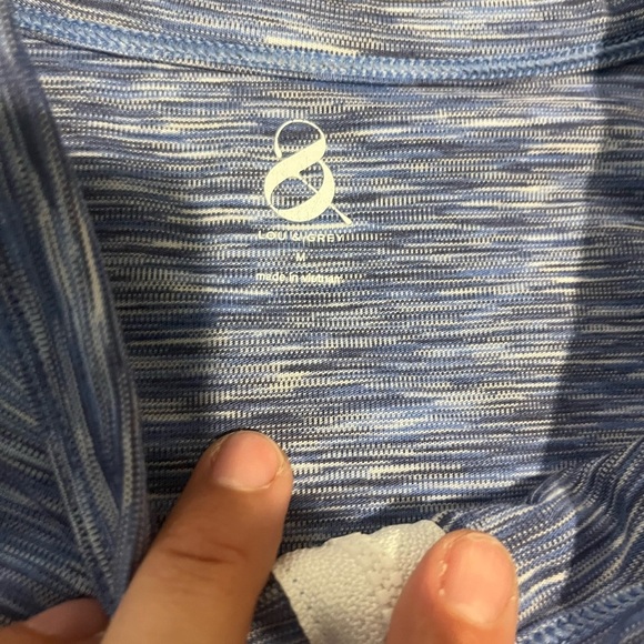 Lou & Grey Blue A-Line Halter Mini Dress - Picture 3 of 3